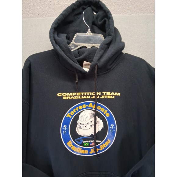 Gilman Competition Team Brazillian Jiu Jitsu Black Hoodie Men Size L - Picture 2 of 8